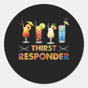 Dorst Response Responder Funny Bartender Mixologi Ronde Sticker