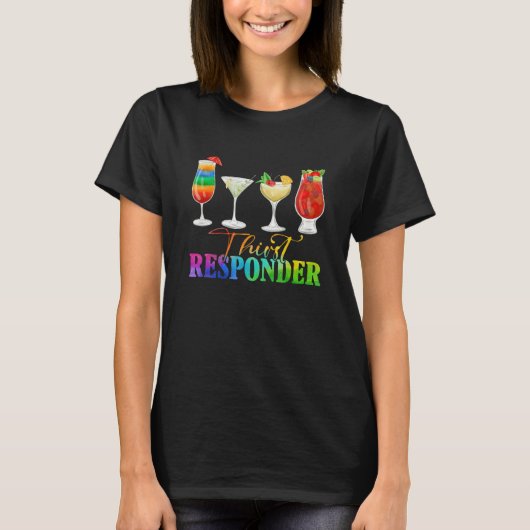 Dorst Response Responder Funny Bartender Mixologi T-shirt (Voorkant)
