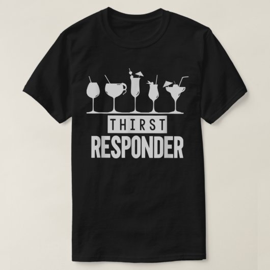 Dorst Response Responder Funny Bartender Mixologi T-shirt (Design voorkant)