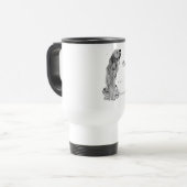 Dorst? Travel Mug met Bloodhound-design Reisbeker (Voorkant links)