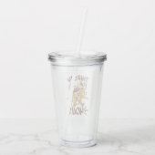 Dorstig naar jou Grappige Romantische Retro Grap Acryl Drinkbeker (Achterkant)