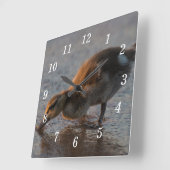 Dorstige Baby wandklok (Hoek)