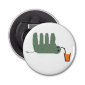 dorstige donderdag magneet button flesopener (Voorkant)