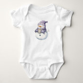 Dorstige kerstsneeuwpop romper (Voorkant)