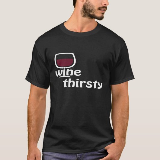 Dorstige Wijn Premium T-shirt (Voorkant)