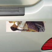 Dorsty Girl Drink van een Jug (landschap) Bumpersticker (Op auto)