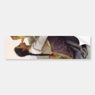 Dorsty Girl Drink van een Jug (landschap) Bumpersticker
