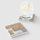 Dorsty Monk, Asheville, Thirsty Monk Stenen Onderzetter (Zijkant)