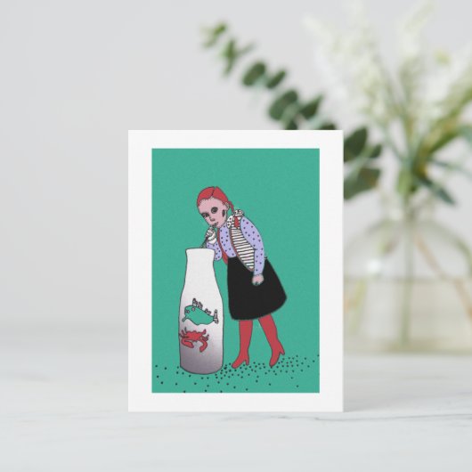 Dorsty redhead briefkaart (Staand voorkant)