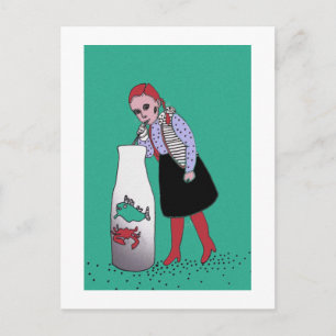 Dorsty redhead briefkaart