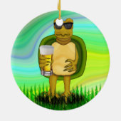 Dorsty Turtle Keramisch Ornament (Achterkant)