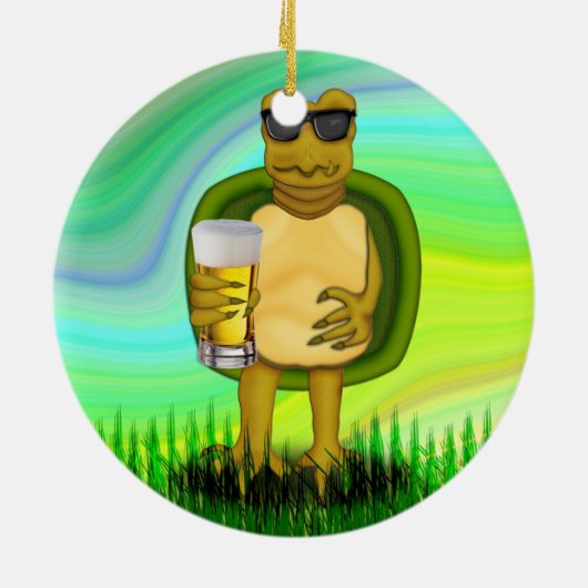 Dorsty Turtle Keramisch Ornament (Achterkant)
