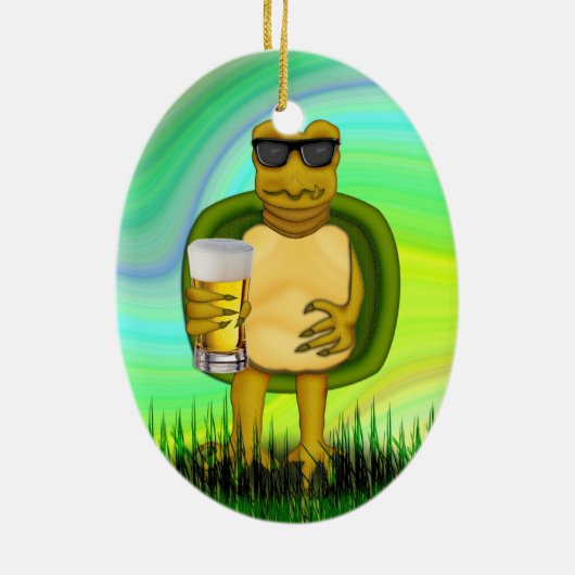 Dorsty Turtle Keramisch Ornament (Achterkant)
