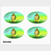 Dorsty Turtle Ovale Sticker (Vel)