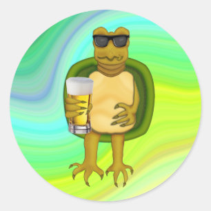Dorsty Turtle Ronde Sticker