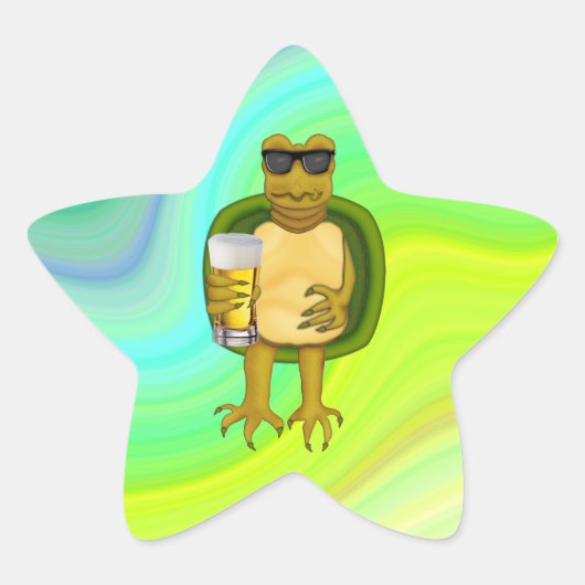 Dorsty Turtle Ster Sticker (Voorkant)
