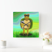 Dorsty Turtle Vierkante Klok (Huis)