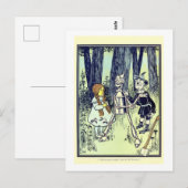 Dorthy & Scare Crow ontmoeten Tin Man Briefkaart (Voorkant / Achterkant)