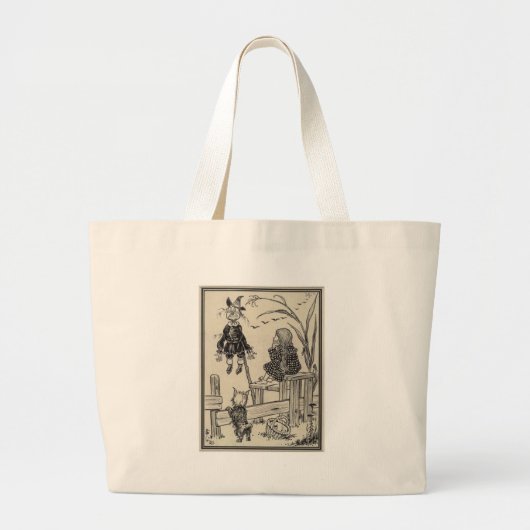 Dorthy, Scarecrow en Toto Grote Tote Bag (Voorkant)