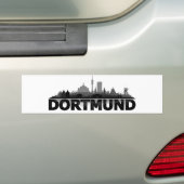 Dortmund City Skyline - Autoaufkleber Bumpersticker (Op auto)