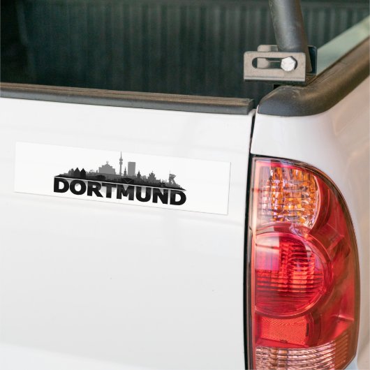 Dortmund City Skyline - Autoaufkleber Bumpersticker (Op Truck)