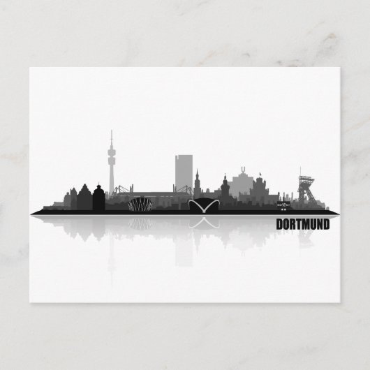 Dortmund City Skyline Briefkaart (Voorkant)