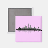Dortmund City Skyline - Kühlschrankmagnet Magneet (Voorkant / Achterkant)