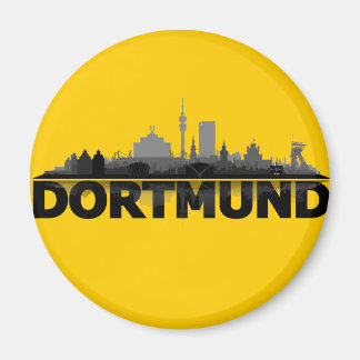 Dortmund City Skyline - Kühlschrankmagnet Magneet