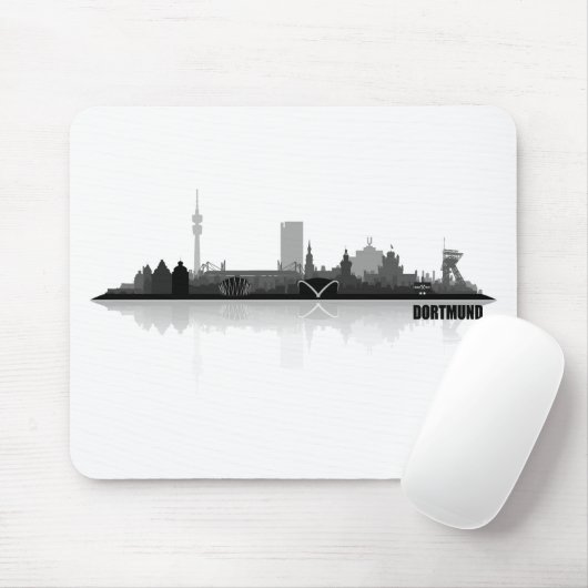 Dortmund City Skyline Muismat (Met muis)