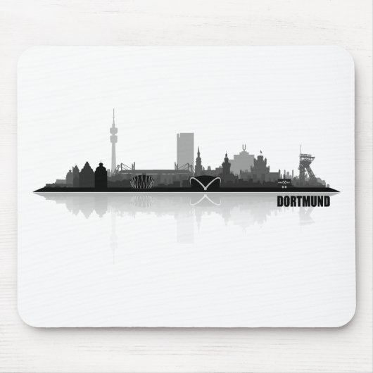 Dortmund City Skyline Muismat (Voorkant)