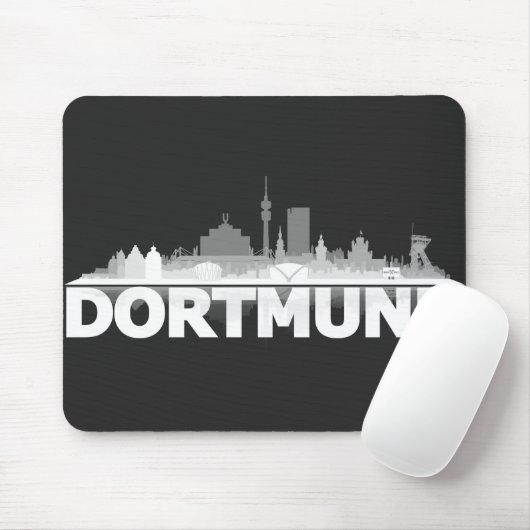 Dortmund City Skyline Muismat (Met muis)