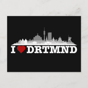 Dortmund City Skyline - Postkarte Briefkaart