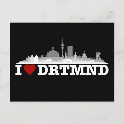 Dortmund City Skyline - Postkarte Briefkaart (Voorkant)