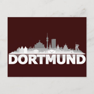 Dortmund City Skyline Postkarte Briefkaart
