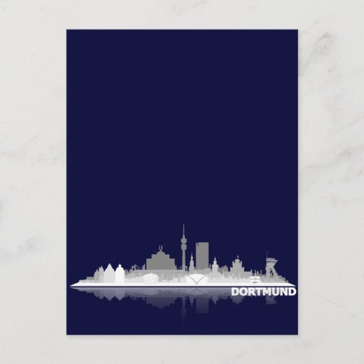 Dortmund City Skyline Postkarte Briefkaart