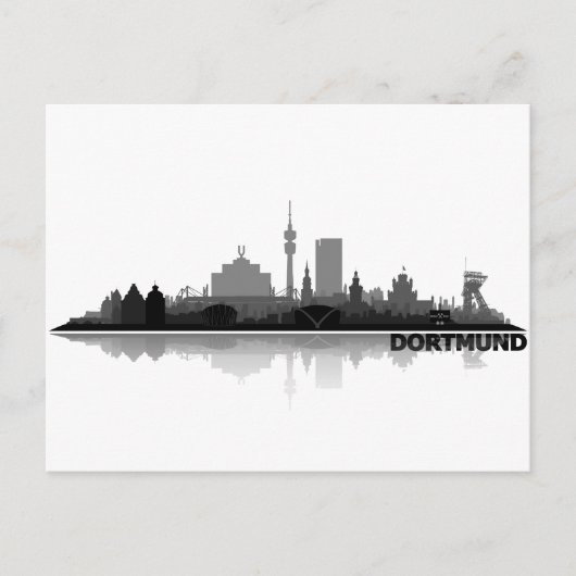 Dortmund City Skyline - Postkarte Briefkaart (Voorkant)