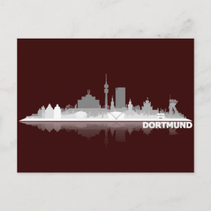 Dortmund City Skyline Postkarte Briefkaart