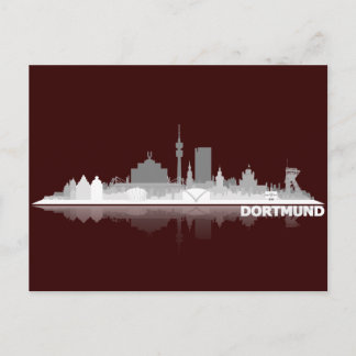Dortmund City Skyline Postkarte Briefkaart