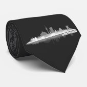 Dortmund City Skyline Stropdas (Opgerold)