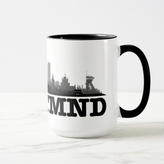 Dortmund City Skyline - Tasse / Becher Mok (Rechts)