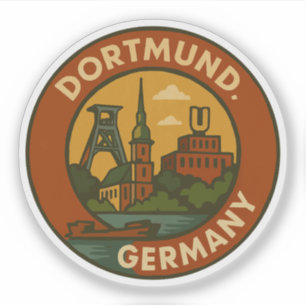 Dortmund Duits Stedelijk Embleem Sticker
