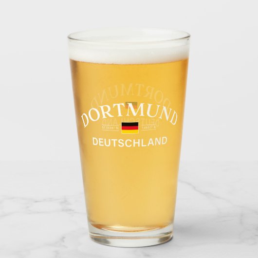 Dortmund Duitsland Coördinaten Duits Glas (Voorkant gevuld)