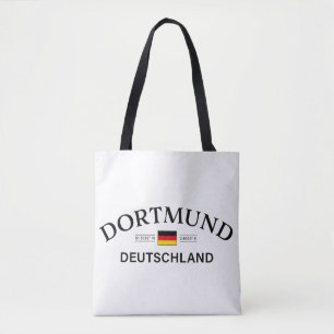 Dortmund Duitsland Coördinaten Duits Tote Bag