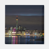 Dortmund, Duitsland skyline nacht Magneet (Voorkant)