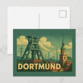 Dortmund Duitsland Stad Kunst Briefkaart (Voorkant / Achterkant)