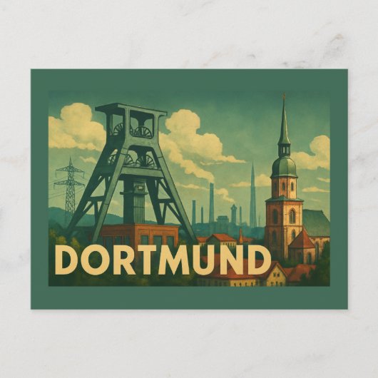 Dortmund Duitsland Stad Kunst Briefkaart (Voorkant)
