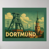 Dortmund Duitsland Stad Kunst Poster (Voorkant)