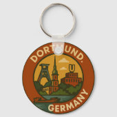 Dortmund German Urban Emblem Sleutelhanger (Voorkant)