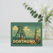 Dortmund Germany City Art Briefkaart (Staand voorkant)