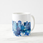 Dortmund Germany Skyline Blue Koffiemok (Voorkant rechts)